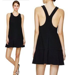 Wilfred Black Racerback Peplum Quatrain Dress
